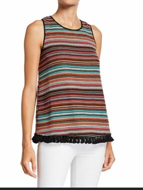 LAUNDRY by Shelli Segal  luxury crochet tank
